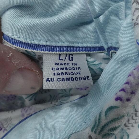 Tommy Bahama Shirt Mens Large White‎ Purple Pineapple Print Short Sleeve Resort - Picture 4 of 16